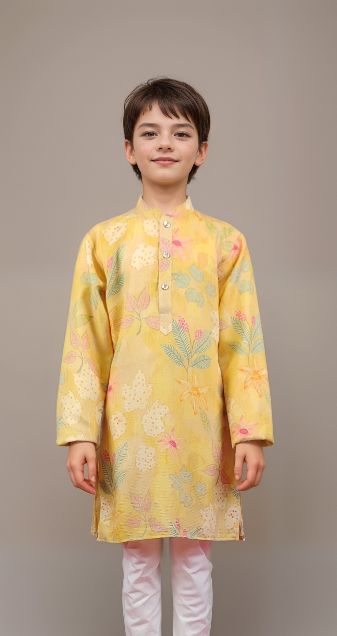 Yellow Colour Kurta Set(BE-BKUS_4768)