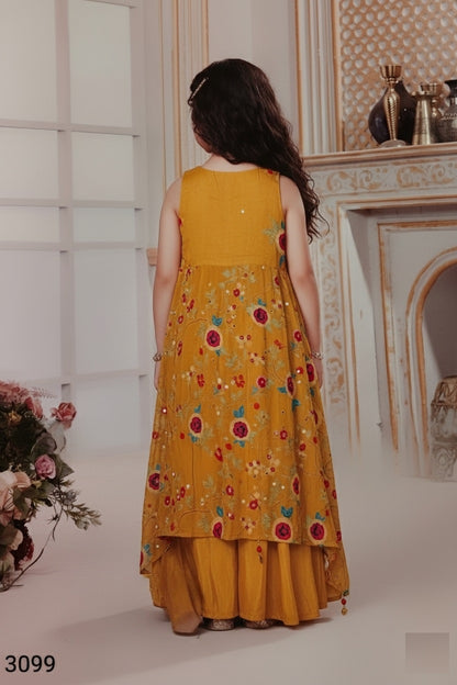 Mustard Colour Plazo Set(GE-GPZS_3099)
