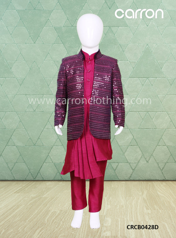 Maroon Colour Indo Western (BE-07_1060)