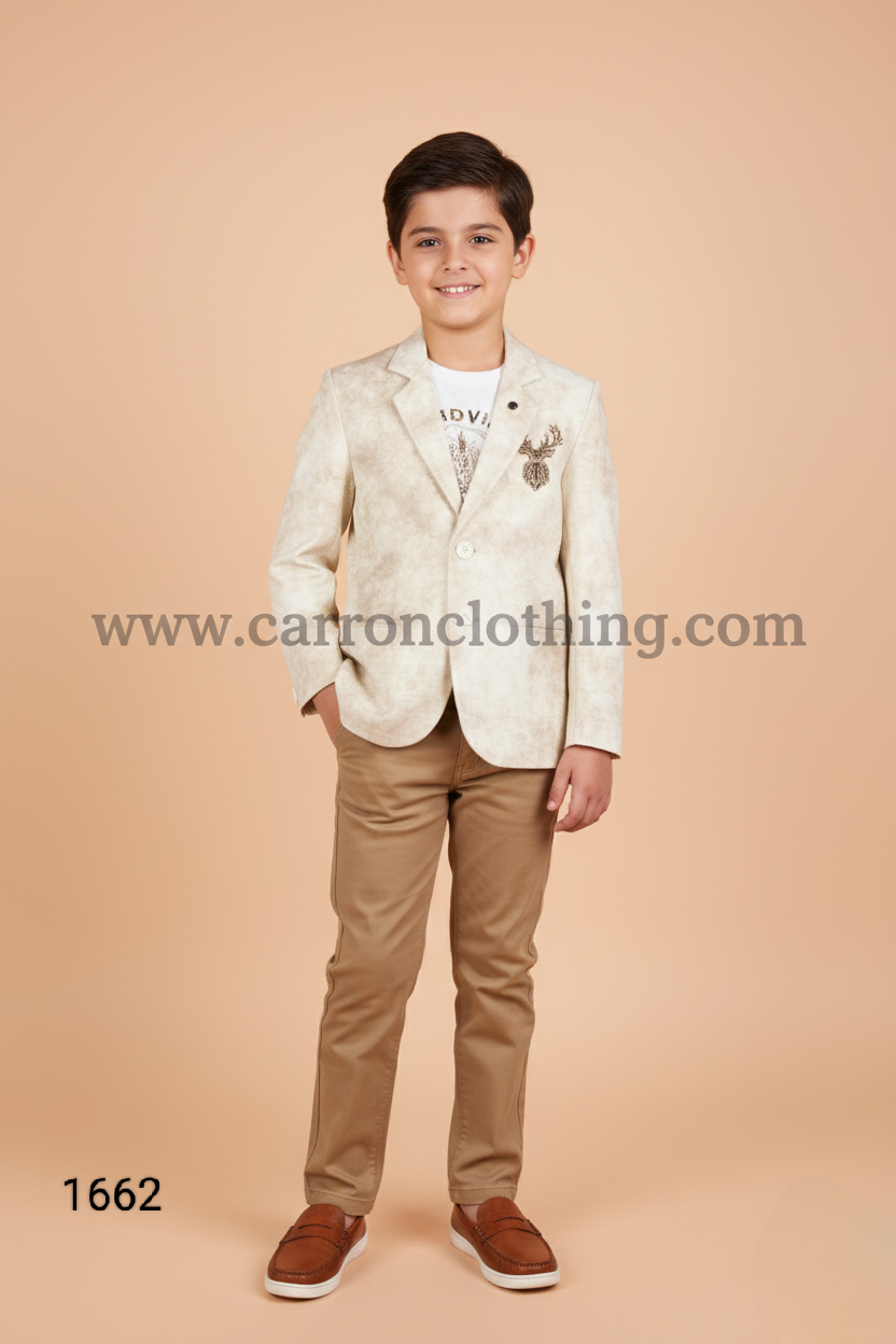 Fawn Colour Blazer(BE-BBLZ_1662)