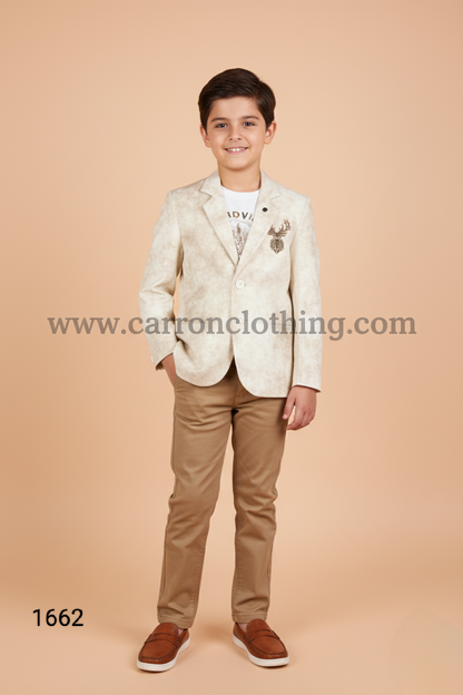 Fawn Colour Blazer(BE-BBLZ_1662)