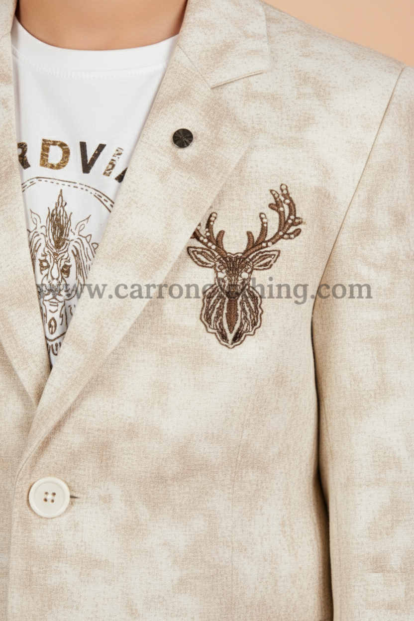 Fawn Colour Blazer(BE-BBLZ_1662)