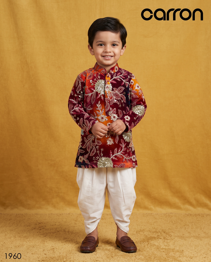 Wine Colour Kurta Set(BE-BKUS_1960)