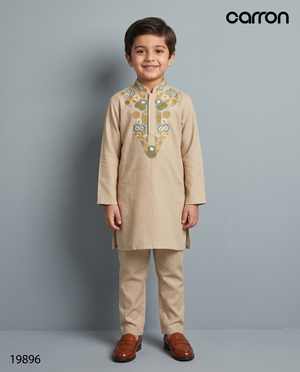 Fawn Colour Kurta Set(BE-BKUS_19896)