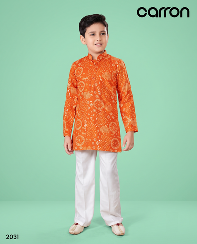 Orange Colour Kurta Set(BE-BKUS_2031)