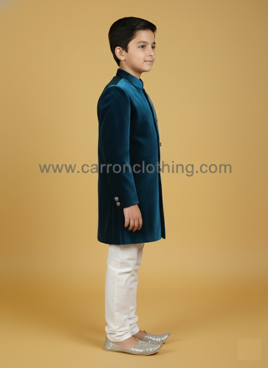 Teal Blue Colour Indo Western(BE-BINW_2064)