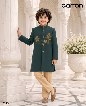 Emerald Green Colour Indo Western(BE-BINW_2213)