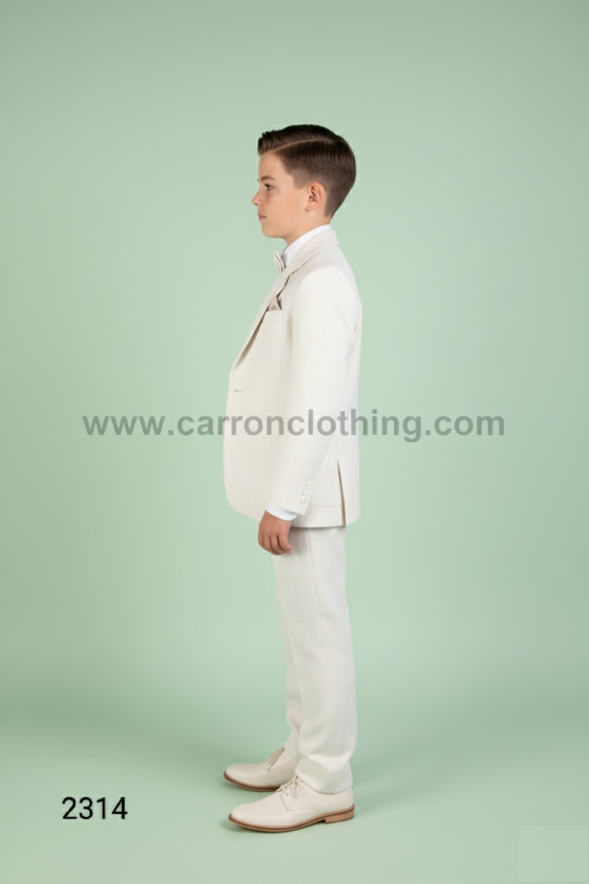 Cream Colour Coat Suit(BE-BCUS_2314)