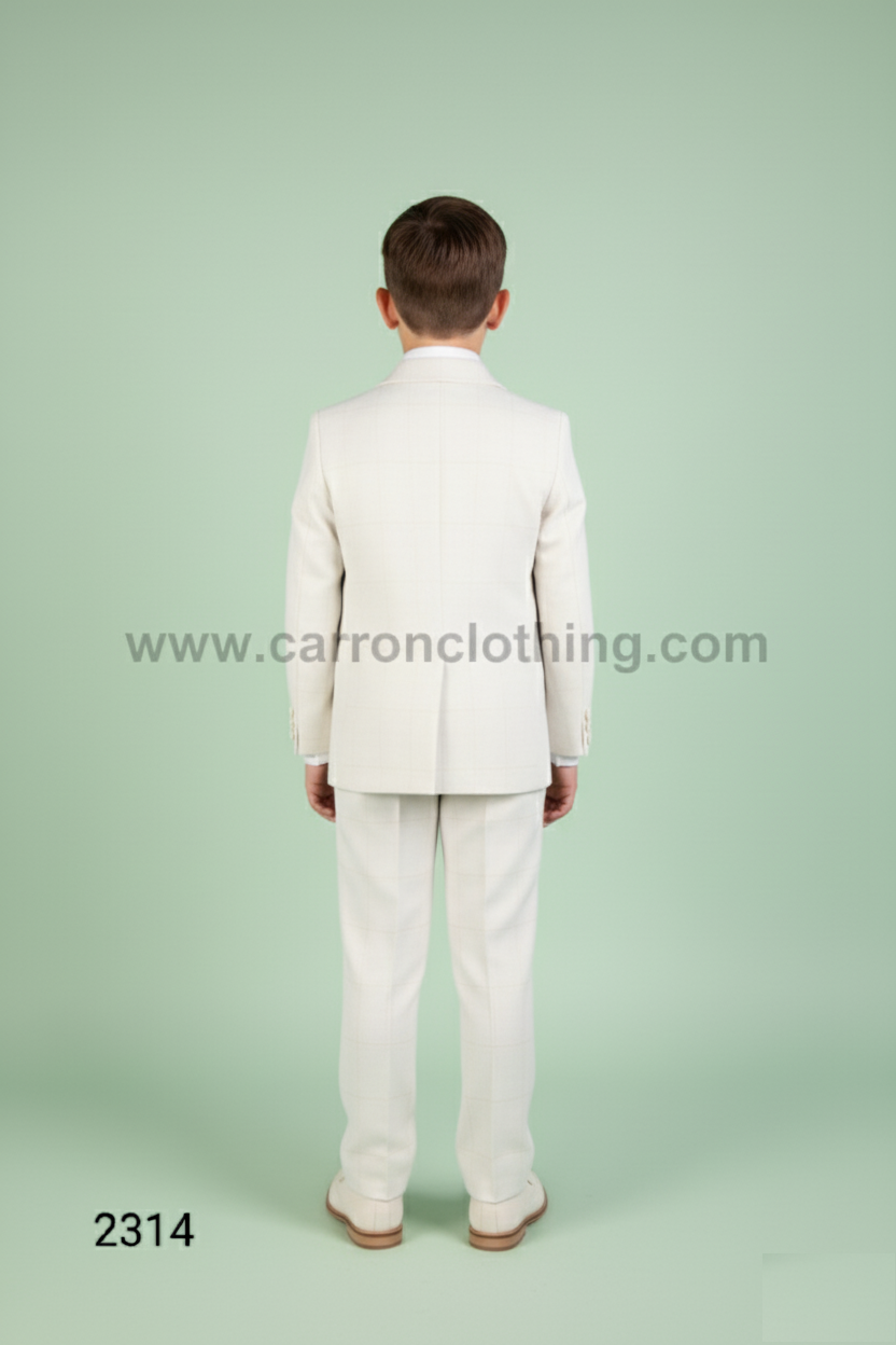 Cream Colour Coat Suit(BE-BCUS_2314)