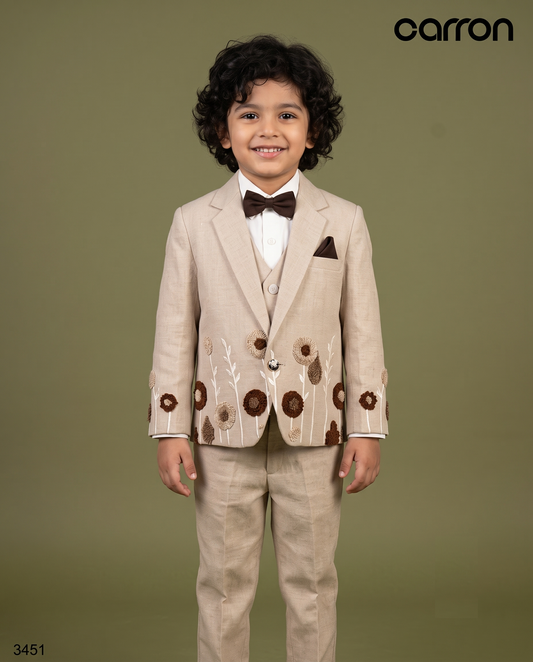 Beige Colour Coat Suit(BE-BCSU_3451)