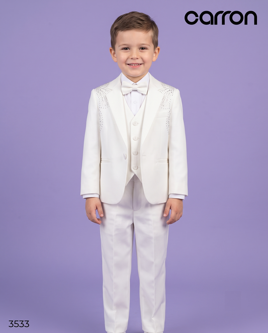 White Colour Coat Suit(BE-BCSU_3533)