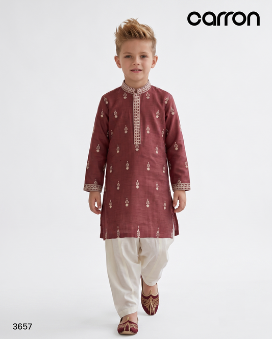 Onion Pink Colour Kurta Set(BE-BKUS_3657)