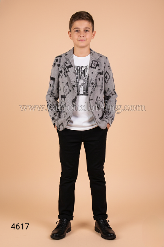 Grey Colour Blazer(BE-BBLZ_4617)