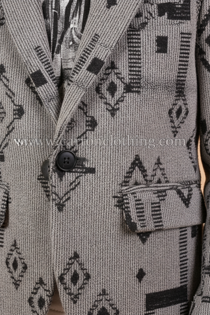 Grey Colour Blazer(BE-BBLZ_4617)