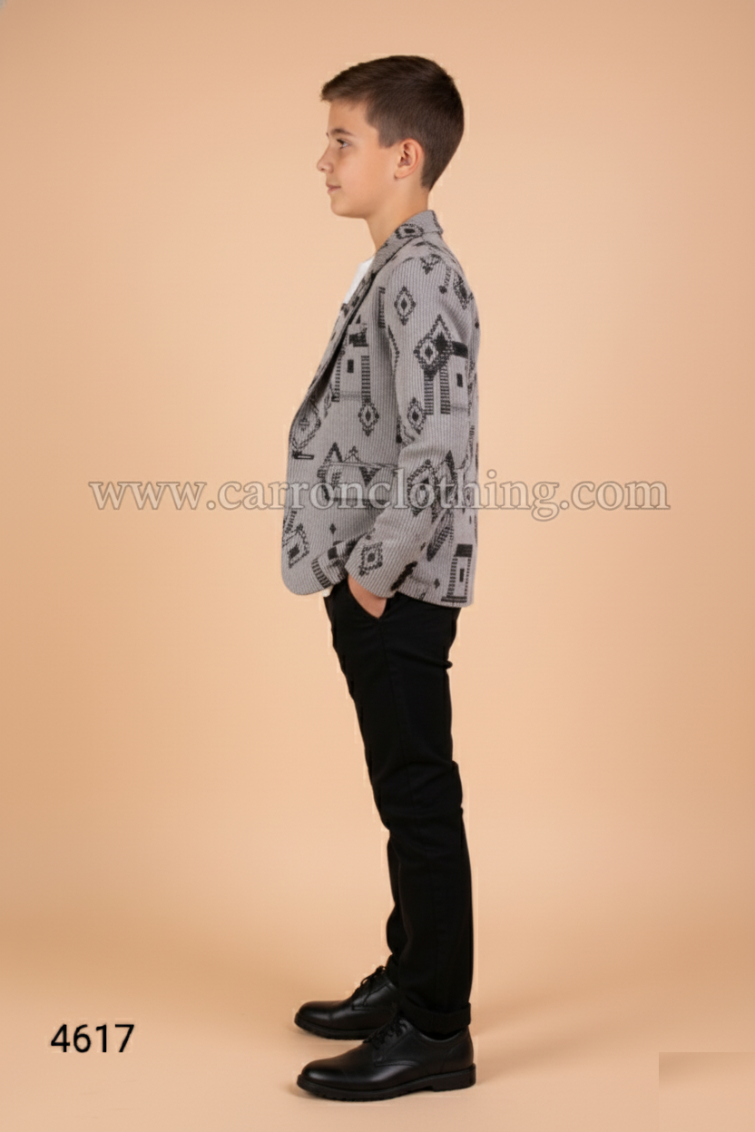 Grey Colour Blazer(BE-BBLZ_4617)