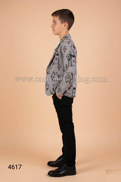 Grey Colour Blazer(BE-BBLZ_4617)