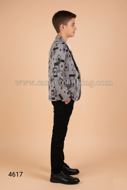 Grey Colour Blazer(BE-BBLZ_4617)