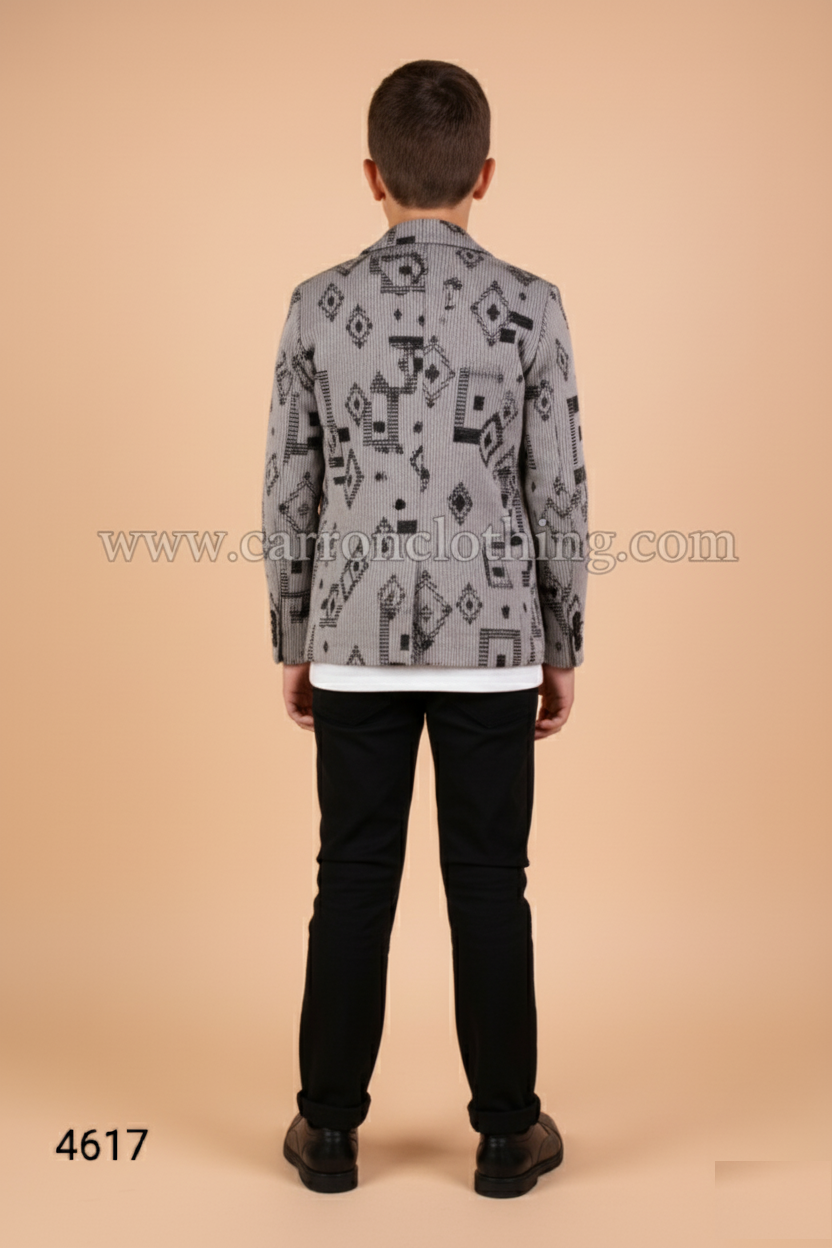 Grey Colour Blazer(BE-BBLZ_4617)