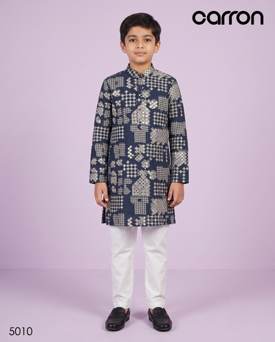 Grey Colour Kurta Set(BE-BKUS_5010)