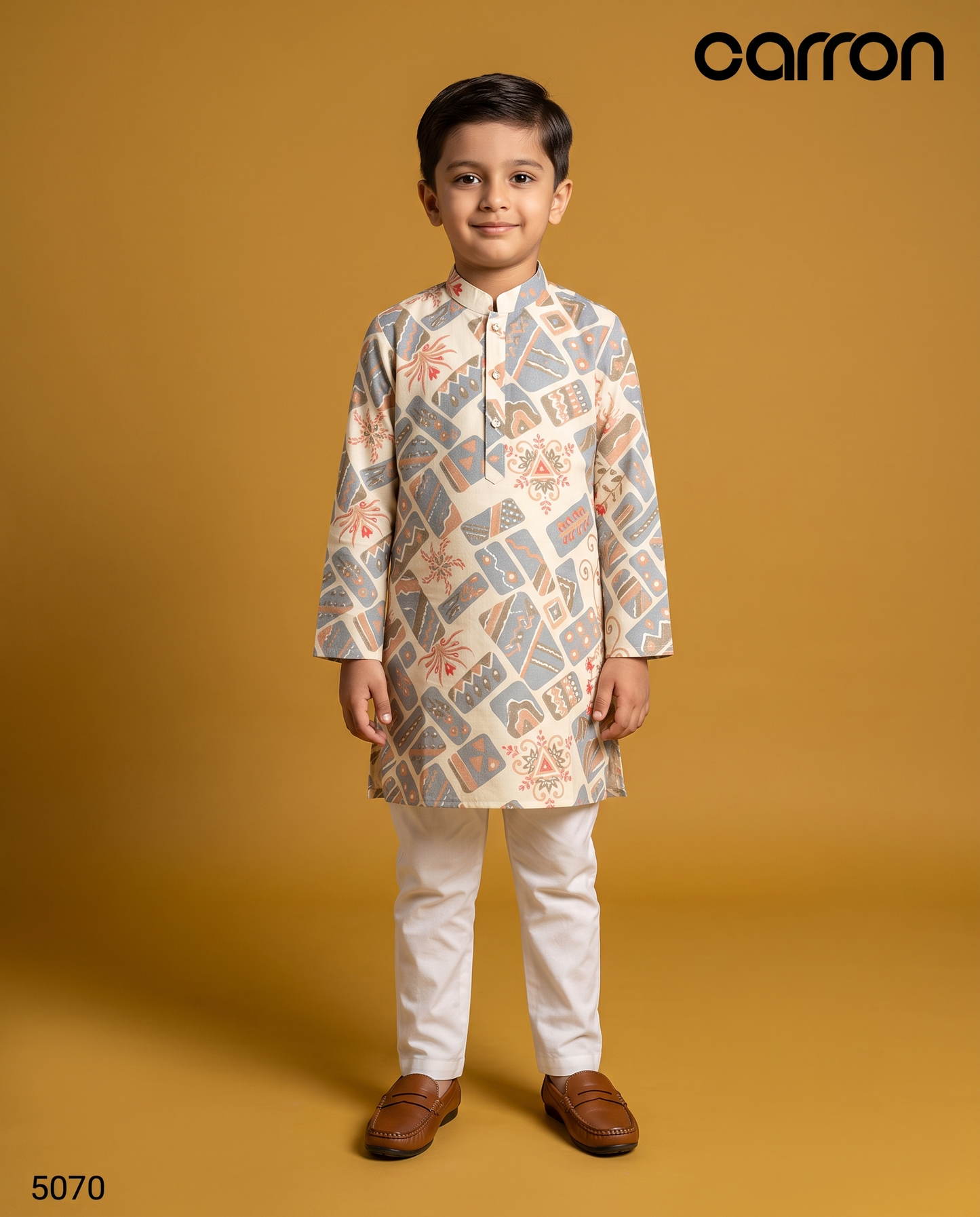 Cream Colour Kurta Set(BE-BKUS_5070)