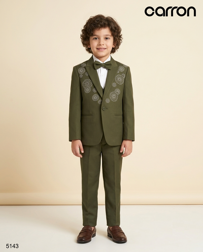 Olive Green Colour Coat Suit(BE-BCSU_5143)