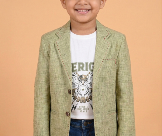 Olive Green Colour Blazer(BE-BBLZ_60219)