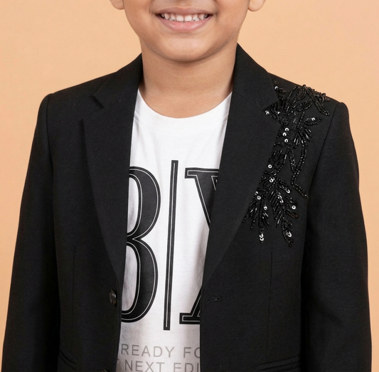 Black Colour Blazer(BE-BBLZ_60234)