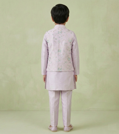 Lilac Colour Jacket Kurta Set(BE-BBUS_16295)