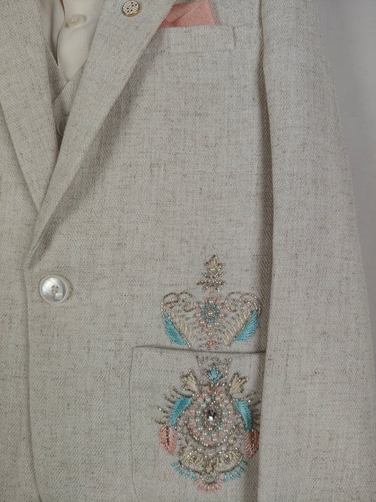 Natural Colour Coat Suit(BE-BCSU_2411)