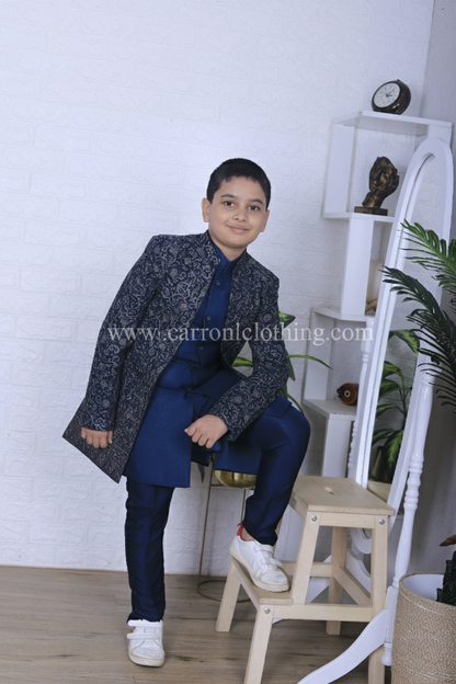 Bottle Green Colour Indo western(BE-BINW_8846)