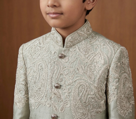 Sage Green Colour Indo Western(BE-BINW_9024)