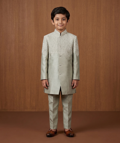 Sage Green Colour Indo Western(BE-BINW_9024)