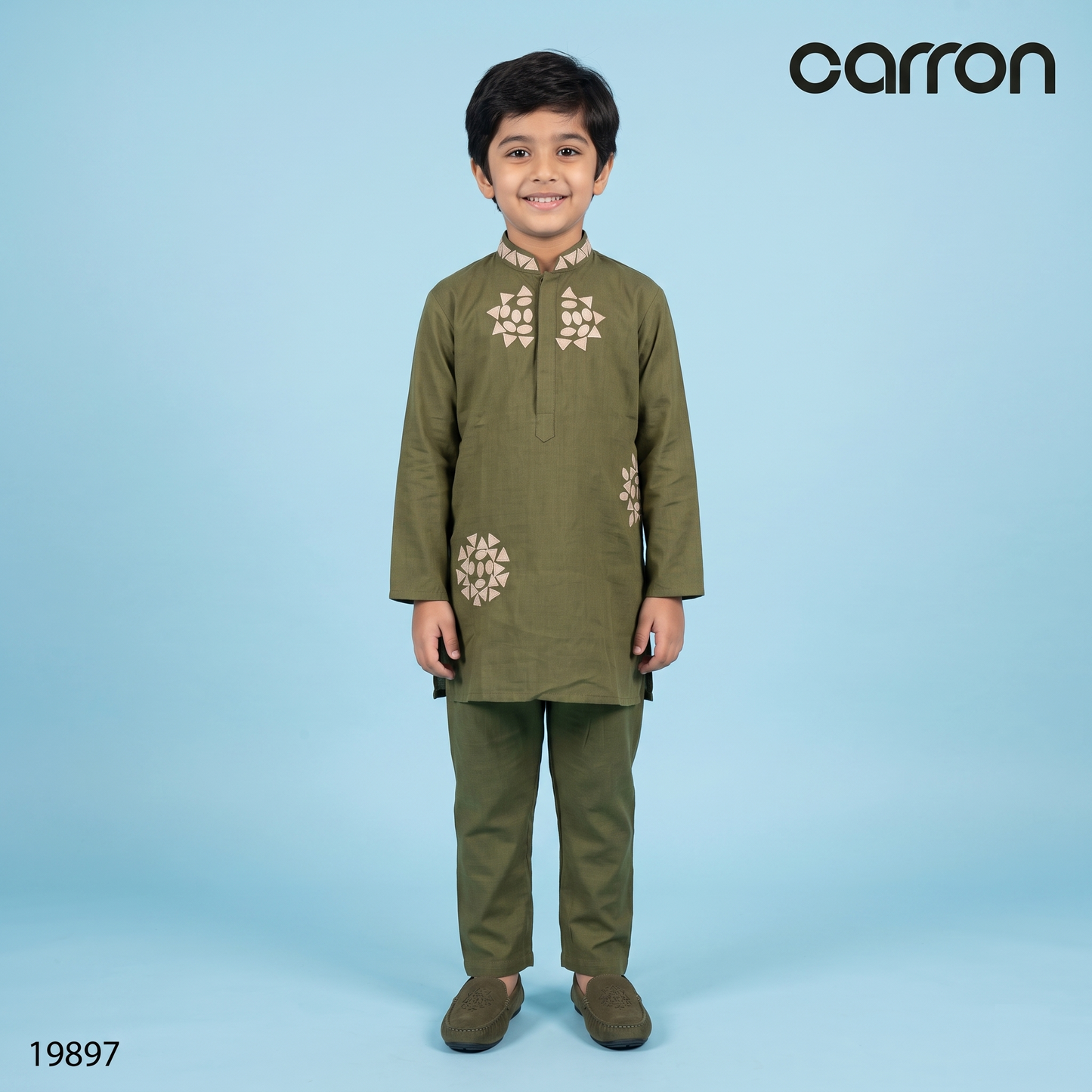 Olive Green Colour Kurta Set(BE-BKUS_19897)