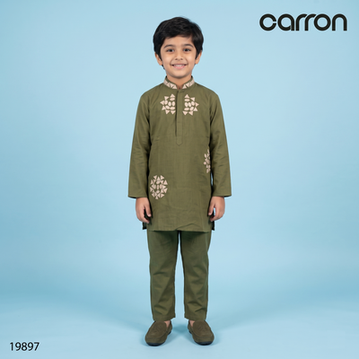 Olive Green Colour Kurta Set(BE-BKUS_19897)