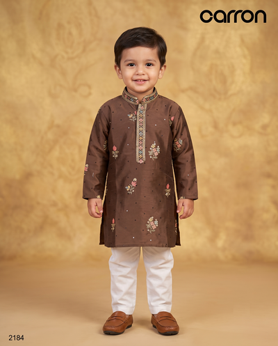Chocolate Brown Colour Kurta Set(BE-BKUS_2184)