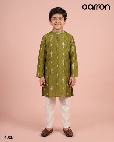 Mehandi Green Colour Kurta Set(BE-BKUS_4068)