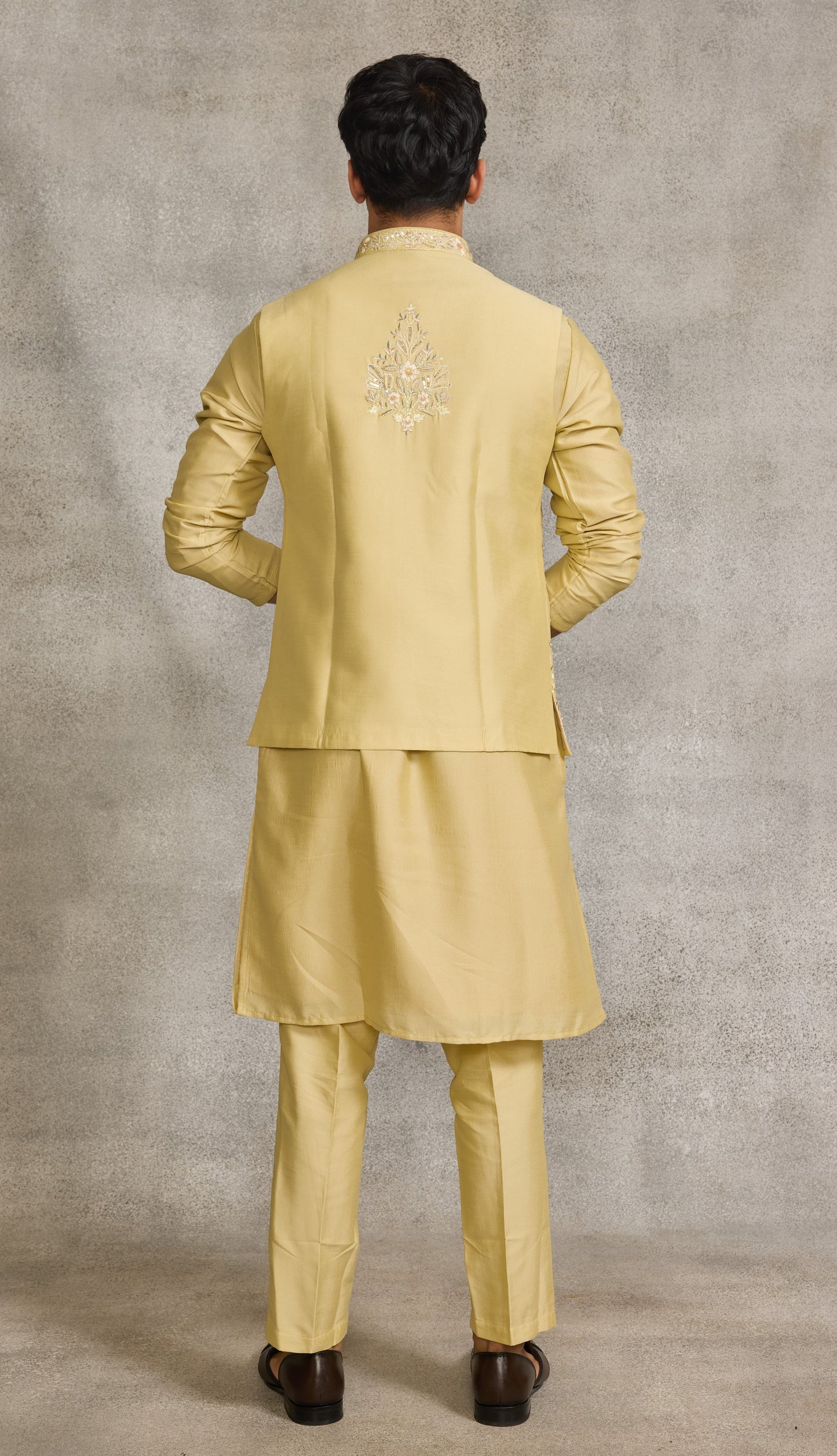 Beige Colour Bundi Set(ME-MBUS_JKS 7053)