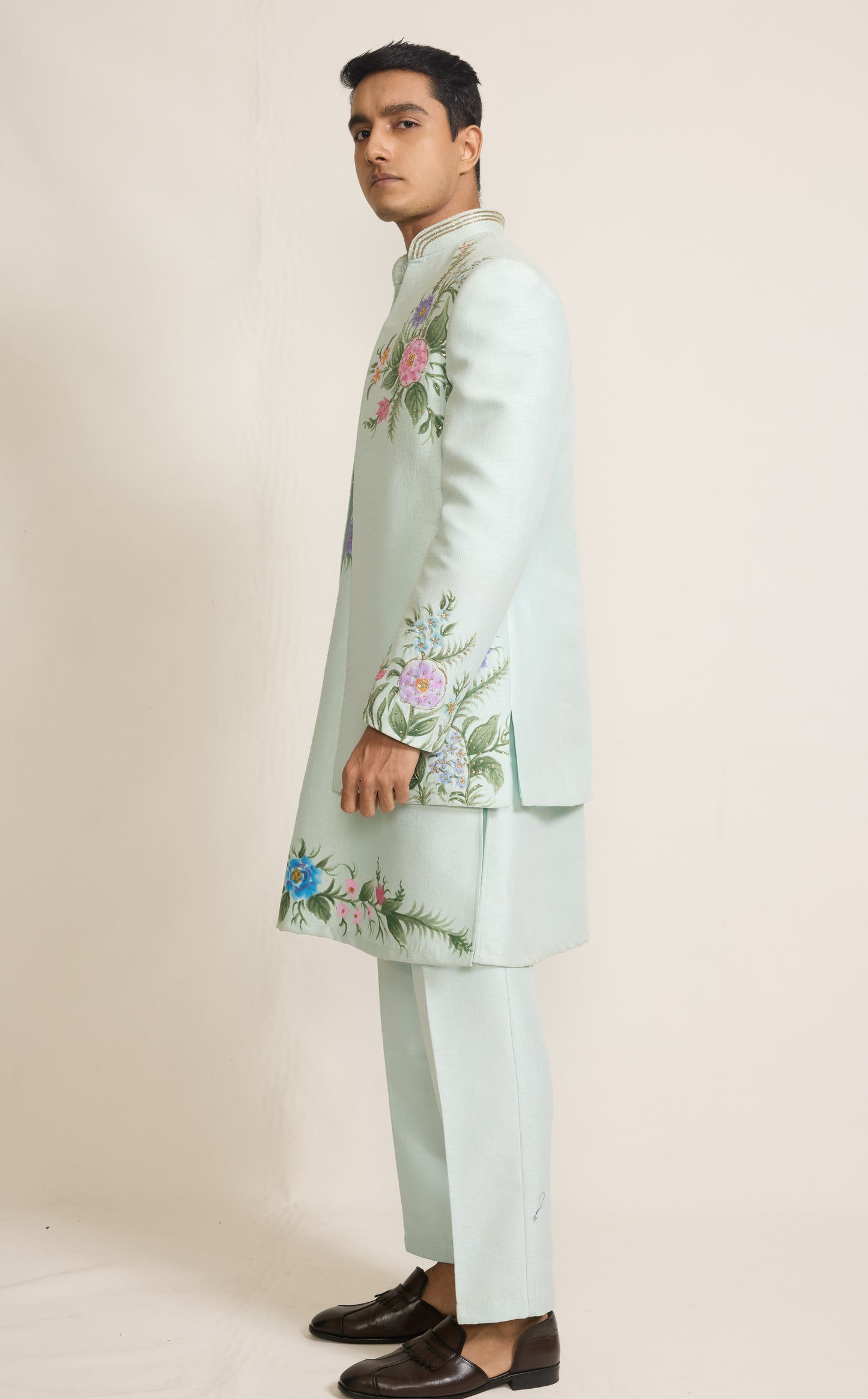 Light Blue Colour Indo western(ME-MINW_IW 541)