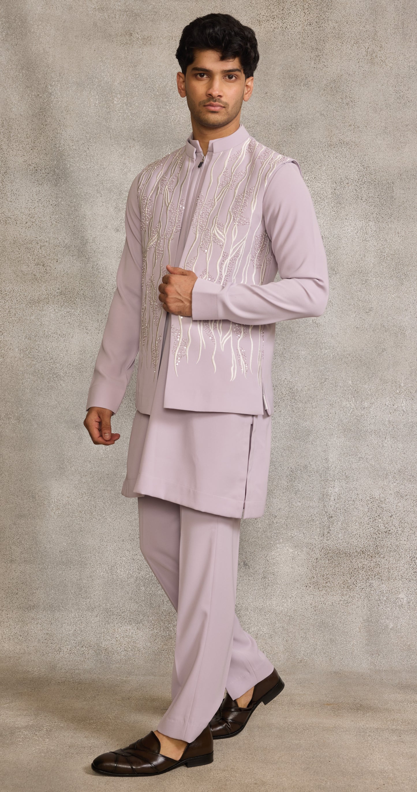 Lilac Colour Bundi Set (ME-MBUS_2756)