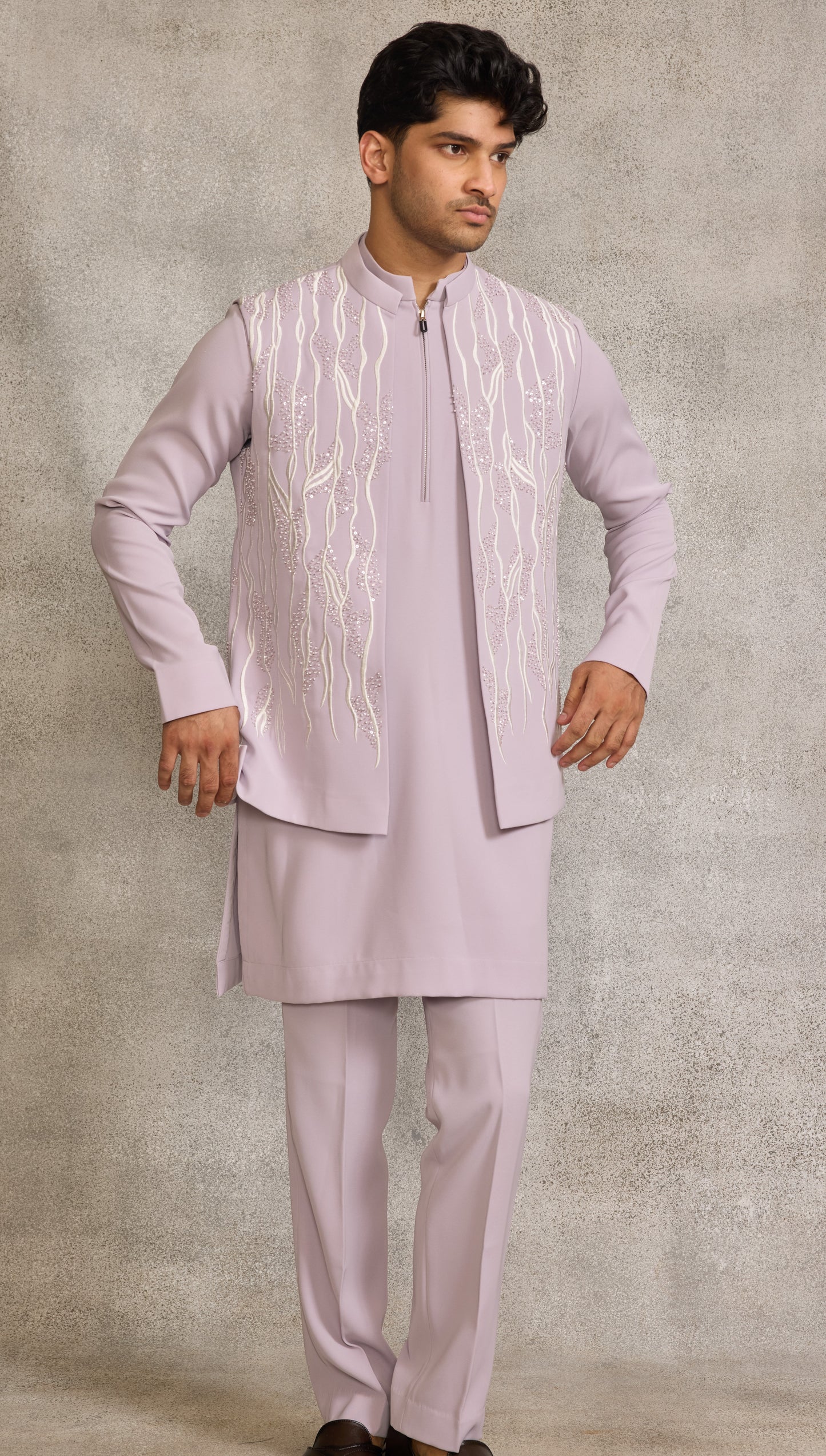 Lilac Colour Bundi Set (ME-MBUS_2756)