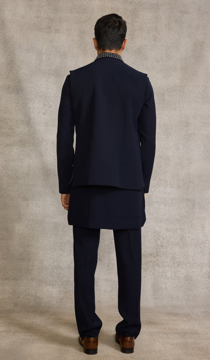 Navy Blue Colour Bundi Set (ME-MBUS_2642)