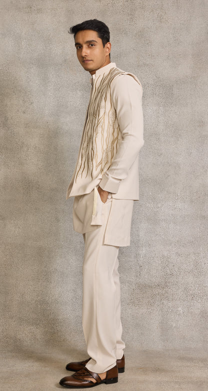 Cream Colour Bundi Set(ME-MBUS_2756)