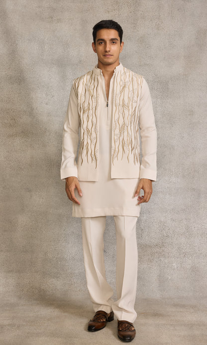 Cream Colour Bundi Set(ME-MBUS_2756)