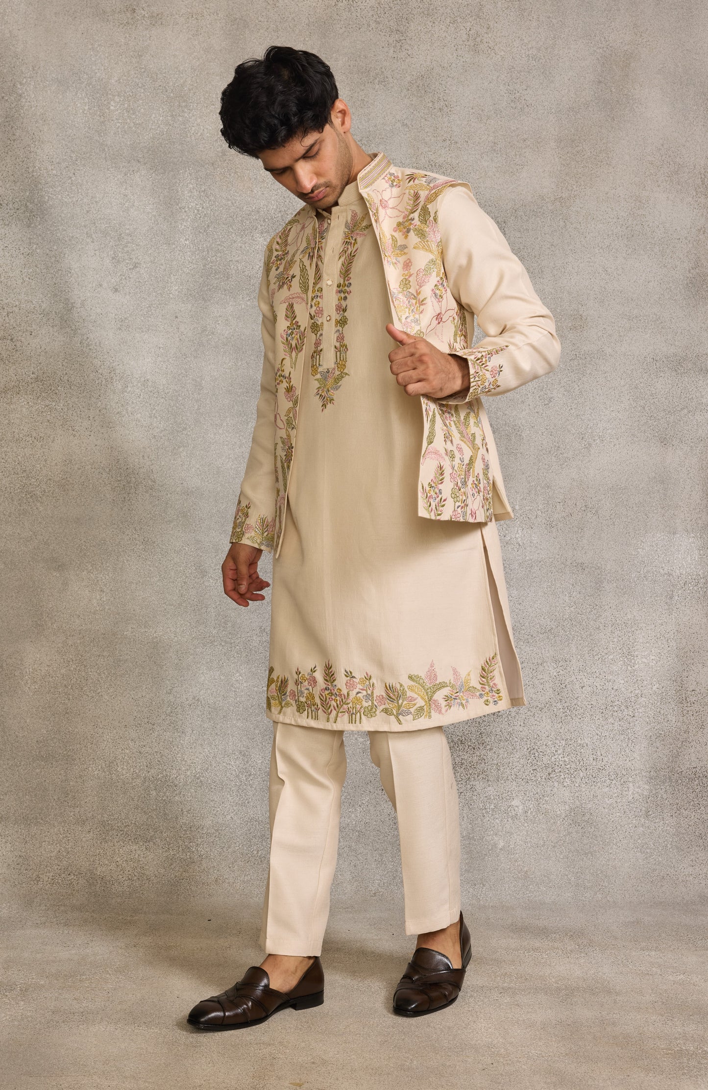 Ivory Colour Bundi Set(ME-MBUS_JK  921)