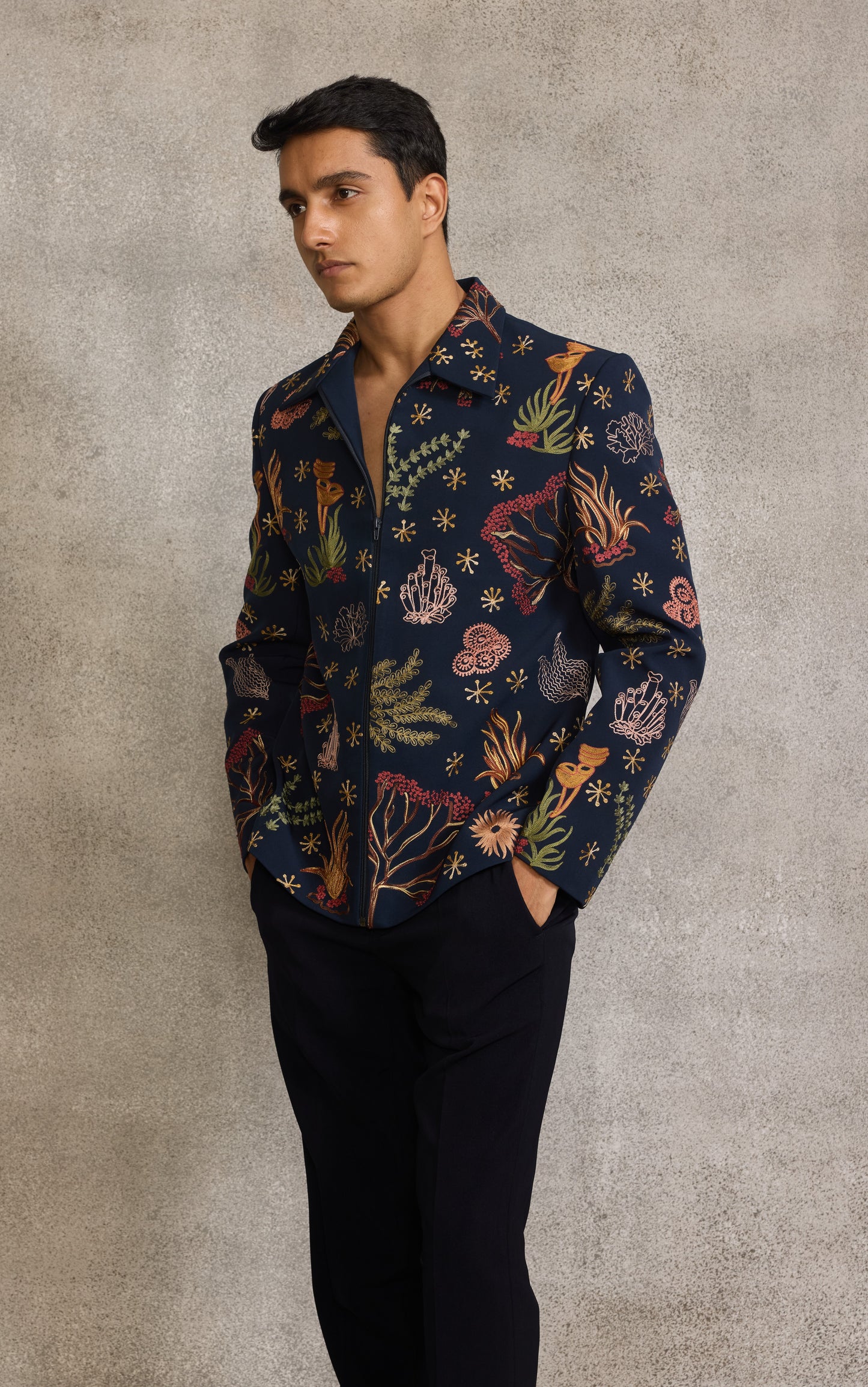 Navy Blue Colour Bomber Jacket(ME-MINW_4719.195.2)