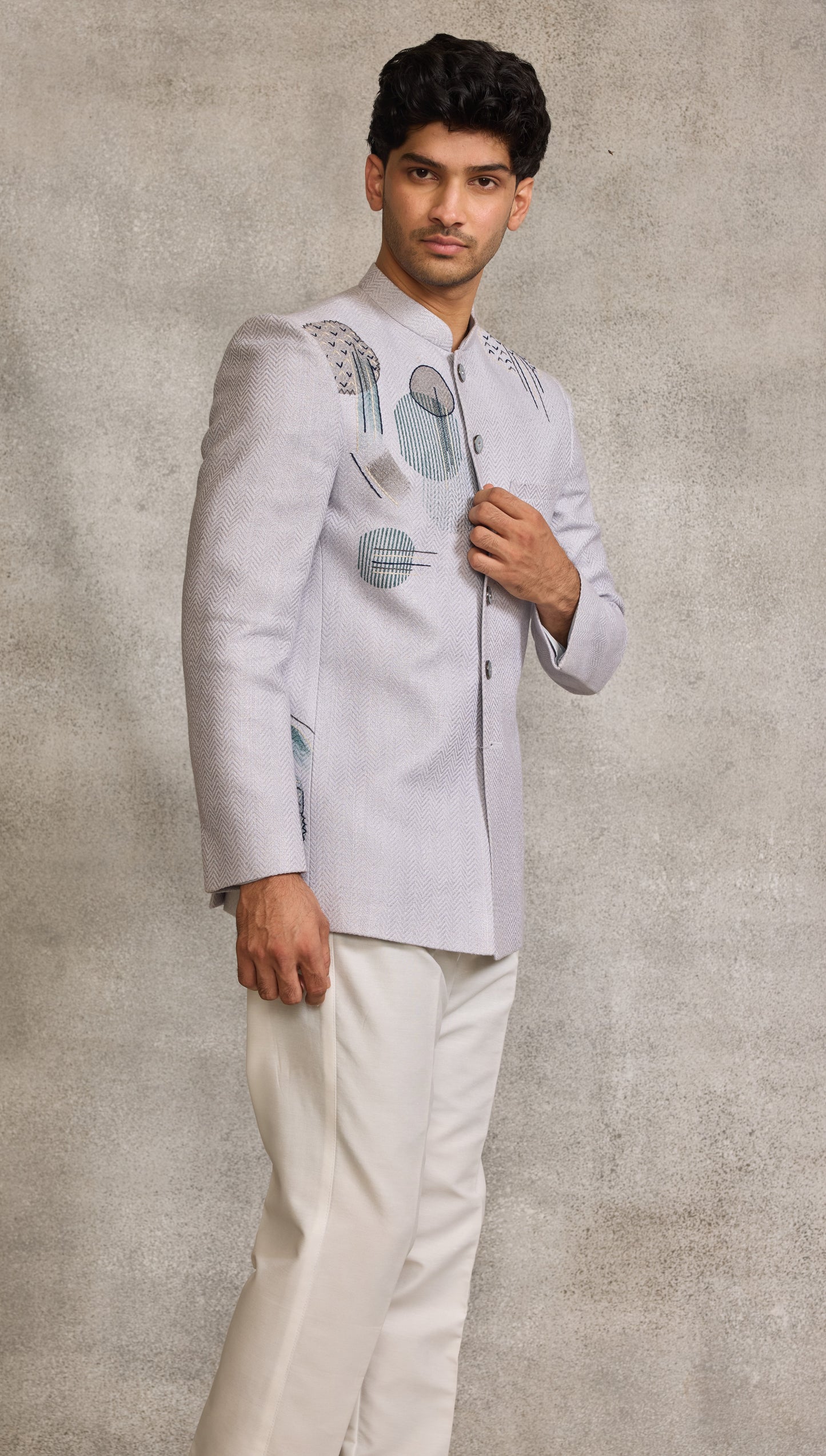 Grey Colour Jodhpuri(ME-MJOD_JP 1743 NK)