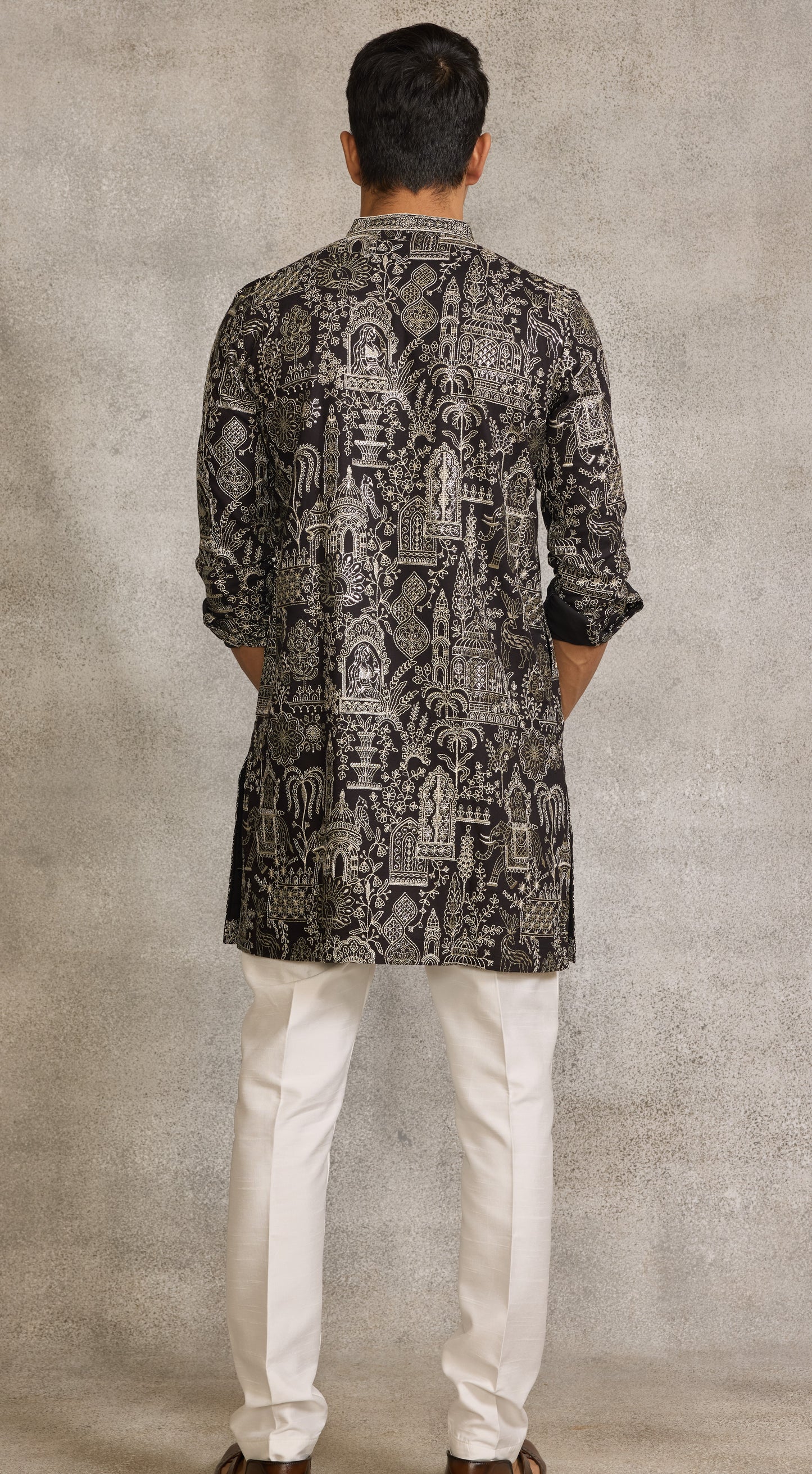 Black Colour Kurta Set With Stole (ME-MKUS_T 2597 E)