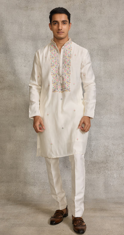 Cream Colour Kurta Set(ME-MKUS_SK 026)