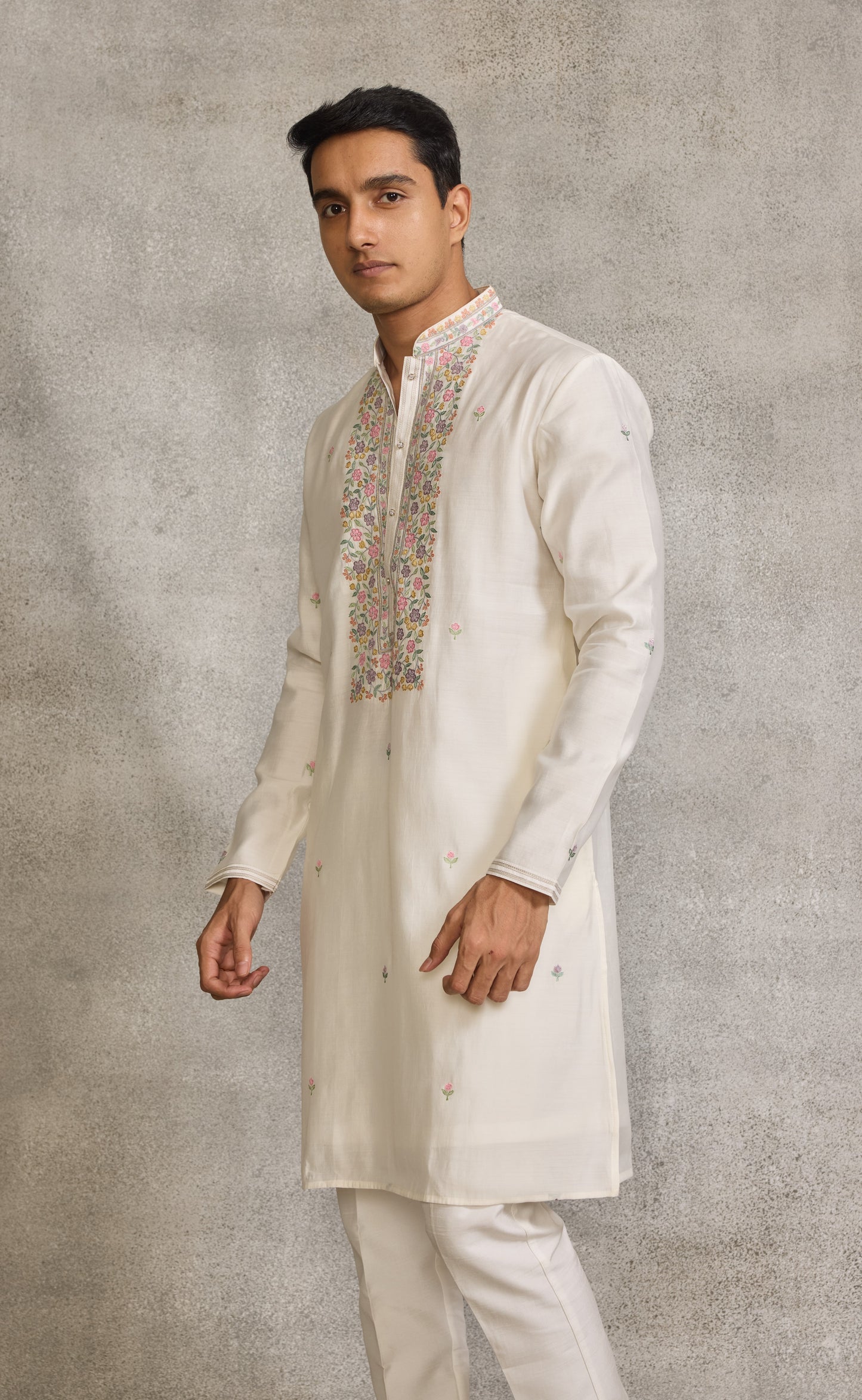 Cream Colour Kurta Set(ME-MKUS_SK 026)