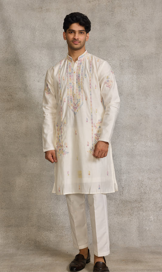 Cream Colour Kurta Set(ME-MKUS_SSK 35)